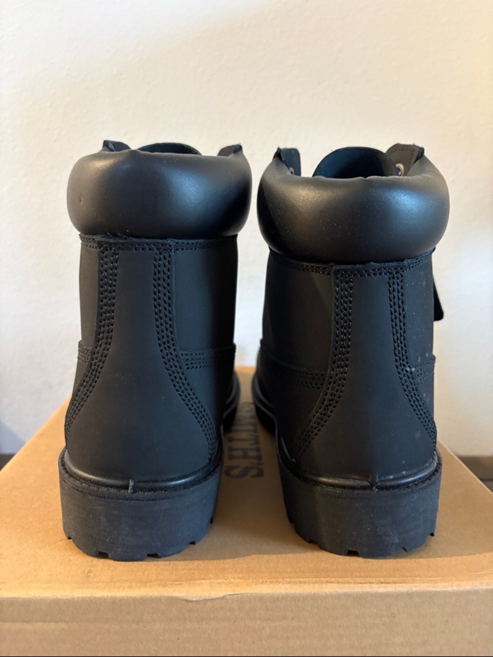 NIB [Smith’s] Workwear 6" Black Leather Lug Outdoor Work Boots Men’s 10 / W 11.5 - Picture 4 of 10